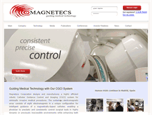 Tablet Screenshot of magnetecs.com